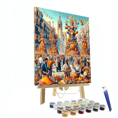 The Las Fallas Festival Paint By Color