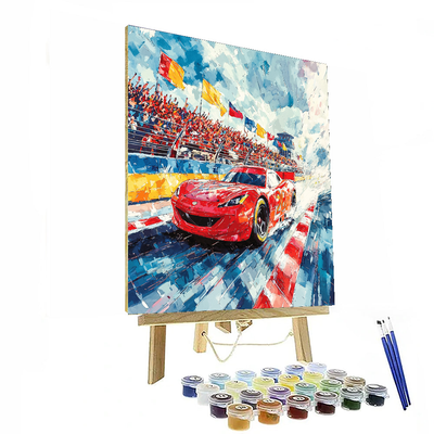 Lightning Mcqueen's Piston Cup Race - Disney Inspired Numbered Painting Kits