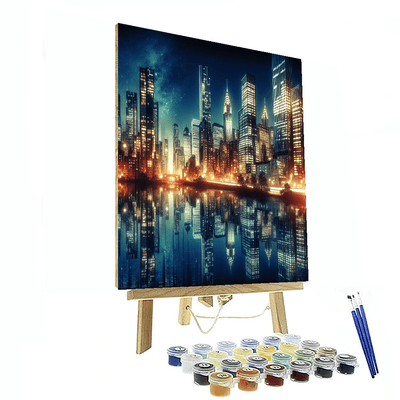 City Lights At Midnight Numbered Painting Kits