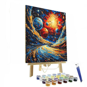 Salvador Dali Inspired Planetary Symphony  Paint By Numbers