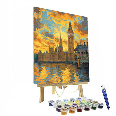 Big Ben And The Houses Of Parliament - London Numbered Painting Kits