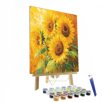 Vincent Van Gogh Inspired Joyful Sunflowers  Paint By Numbers Kits