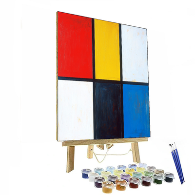 Piet Mondrian Inspired Abstract Horizons  Painting By Numbers Kit