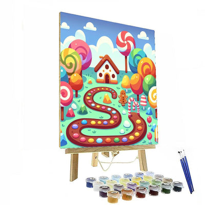 Journey To Candyland Paint By Numbers