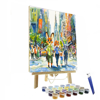 Zootopia's Adventure Awaits - Disney Inspired Paint By Numbers Kits