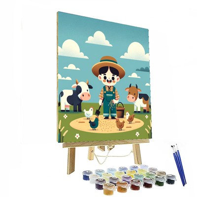 Happy Farmer Day Numbered Painting Kits