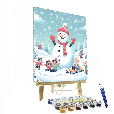 Frosty's Winter Wonderland Painting Number Kit