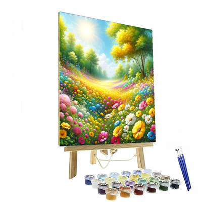 Blissful Spring Meadow Painting By Numbers Kit