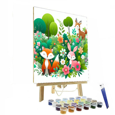 Whimsical Woodland Escape Paint By Numbers Art