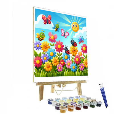 Lovely Garden Creatures Painting By Numbers Kit