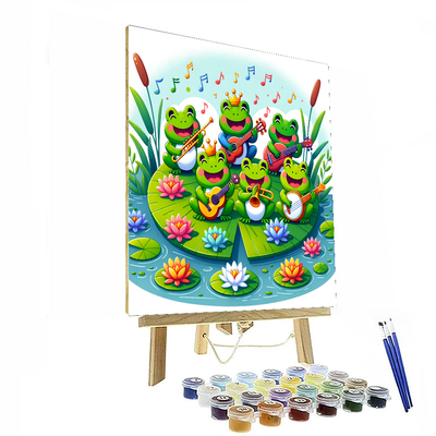 Fiesta Frogs DIY Paint By Numbers