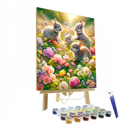 Sweet Bunny Meadow Paint By Numbers Kits