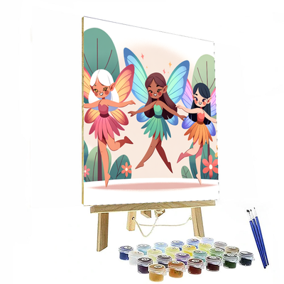 Woodland Fairy Gathering Paint By Numbers