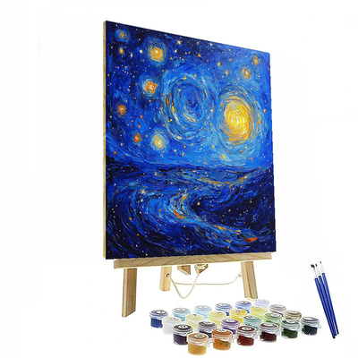 Vincent Van Gogh Inspired Celestial Landscapes  Painting By Numbers Kit