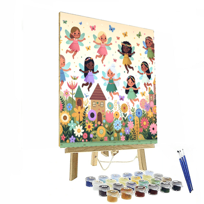 Garden Fairy Hideaway Paint By Numbers Art