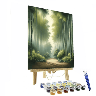 Serene Bamboo Grove Paint By Numbers Art