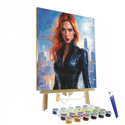 Scarlett Johansson: Unleashing The Black Widow's Spirit Paint By Numbers Kits