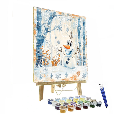 Olaf's Cozy Snow Day - Disney Inspired Numbered Painting Kits