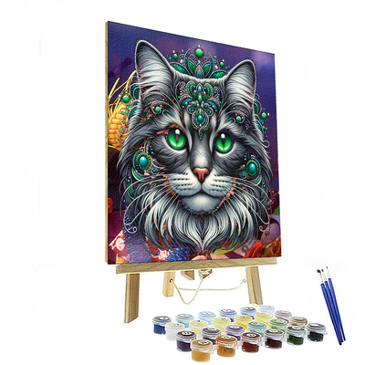 Enchanted Cat's Gaze Paint By Number