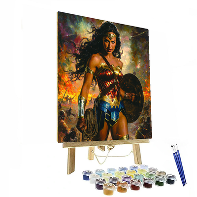 Gal Gadot: The Empowering Essence Of Wonder Woman DIY Paint By Numbers