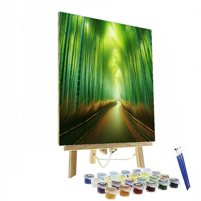 Zen Bamboo Pathway Numbered Painting Kits