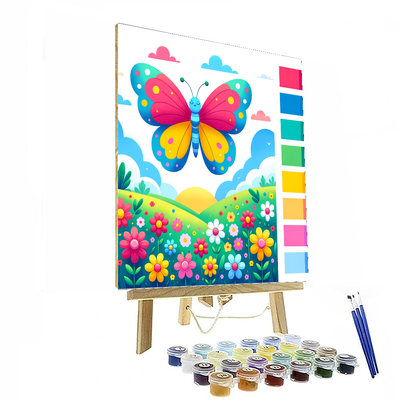 Bright Butterfly Wonderland Numbered Painting Kits