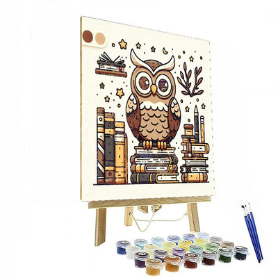 Wise Owl's Library Paint By Color