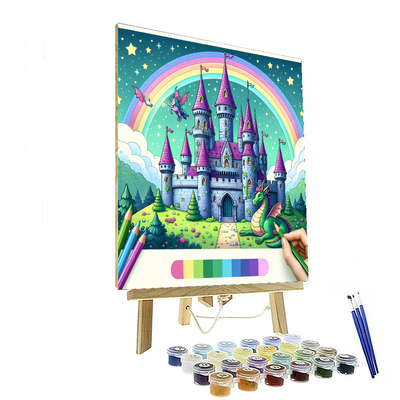 Magical Wizard Castle Painting By Numbers Kit