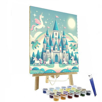 Enchanting Fairy Tale Castles Painting Number Kit