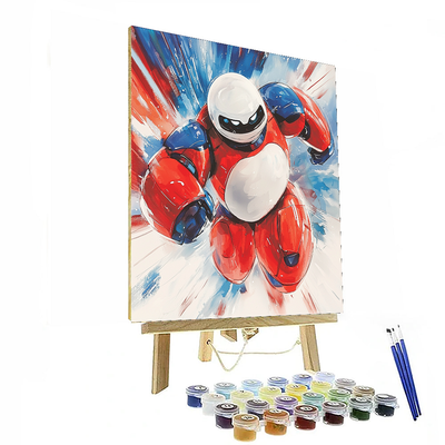 Baymax's Heroic Day - Disney Inspired Number Painting