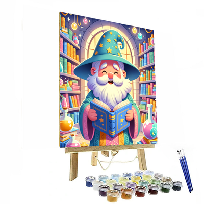 Mystic Wizard's Spellbook DIY Paint By Numbers