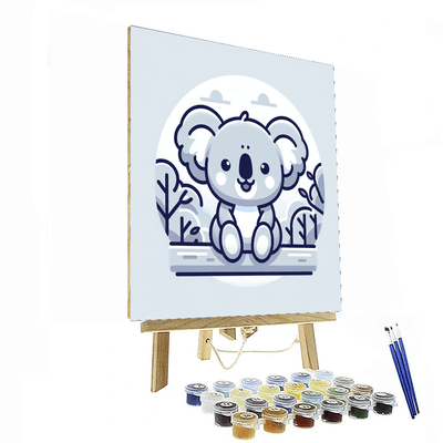 Cute Koala Paint By Numbers Art