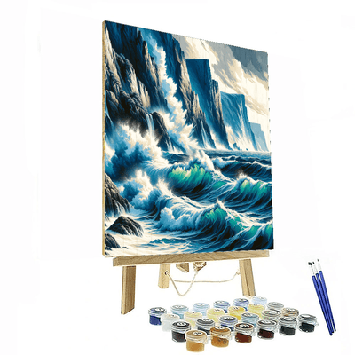 Dramatic Ocean Waves Painting By Numbers Kit