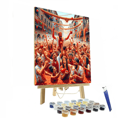 The La Tomatina Festival Paint By Color