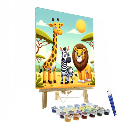 Safari Friends Paint By Number