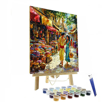 Aladdin's Magic Market - Disney Inspired Paint By Numbers Kits