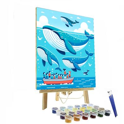 Whale Watching Expedition Paint By Numbers Art