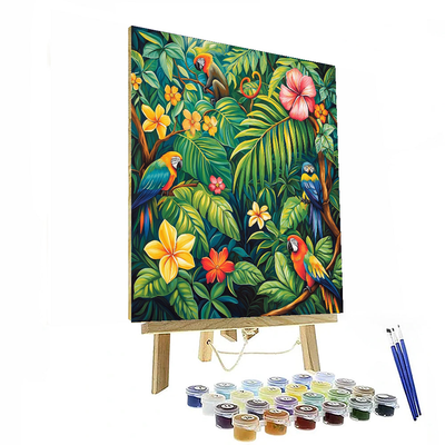 Henri Rousseau Inspired Jungle Vibrations  Paint By Numbers