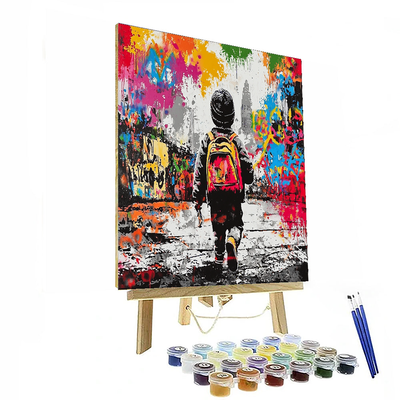 Banksy Inspired Urban Graffiti Dreams  Paint By Numbers Kits