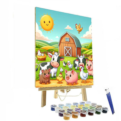 Lively Farm Friends Paint By Numbers