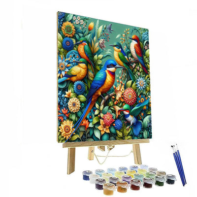 Colorful Birdwatching Haven Paint By Numbers Kits