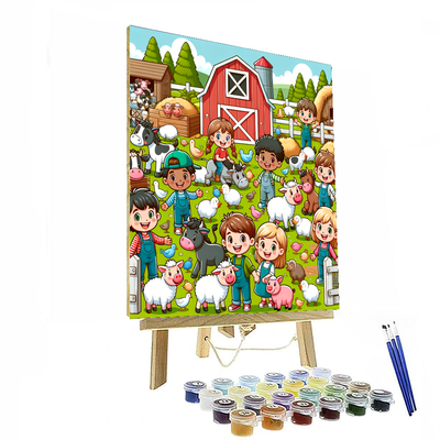 Petting Zoo Fun Painting By Numbers Kit