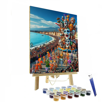 Carnival Of Viareggio - Viareggio, Italy Numbered Painting Kits