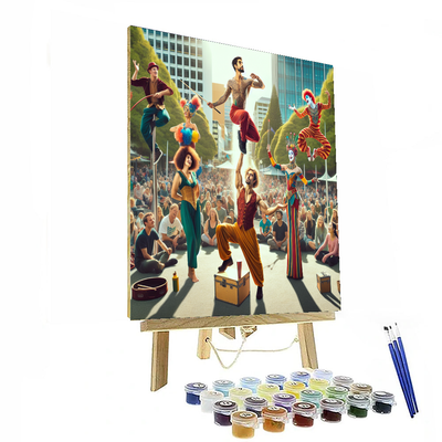 Buskers Festival - Christchurch, New Zealand Numbered Painting Kits