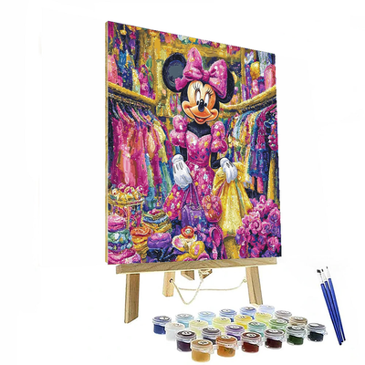 Minnie Mouse's Fashion Wonderland - Disney Inspired Paint By Numbers Art