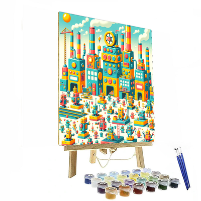 Robot Fun Factory Paint By Number