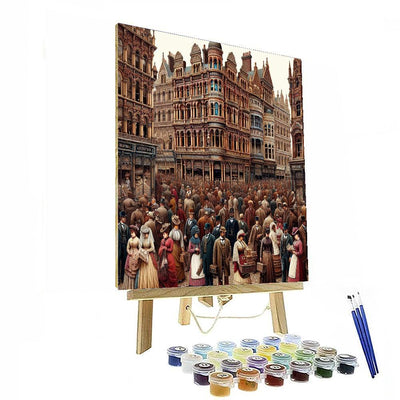 Victorian Street Scene Paint By Color