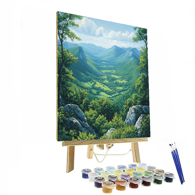 Thomas Cole Inspired Majestic Mountains And Valleys  Paint By Numbers Kits