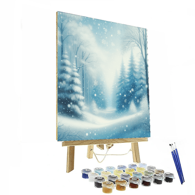 Glistening Snowfall Numbered Painting Kits