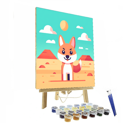 Delightful Dingo Number Painting